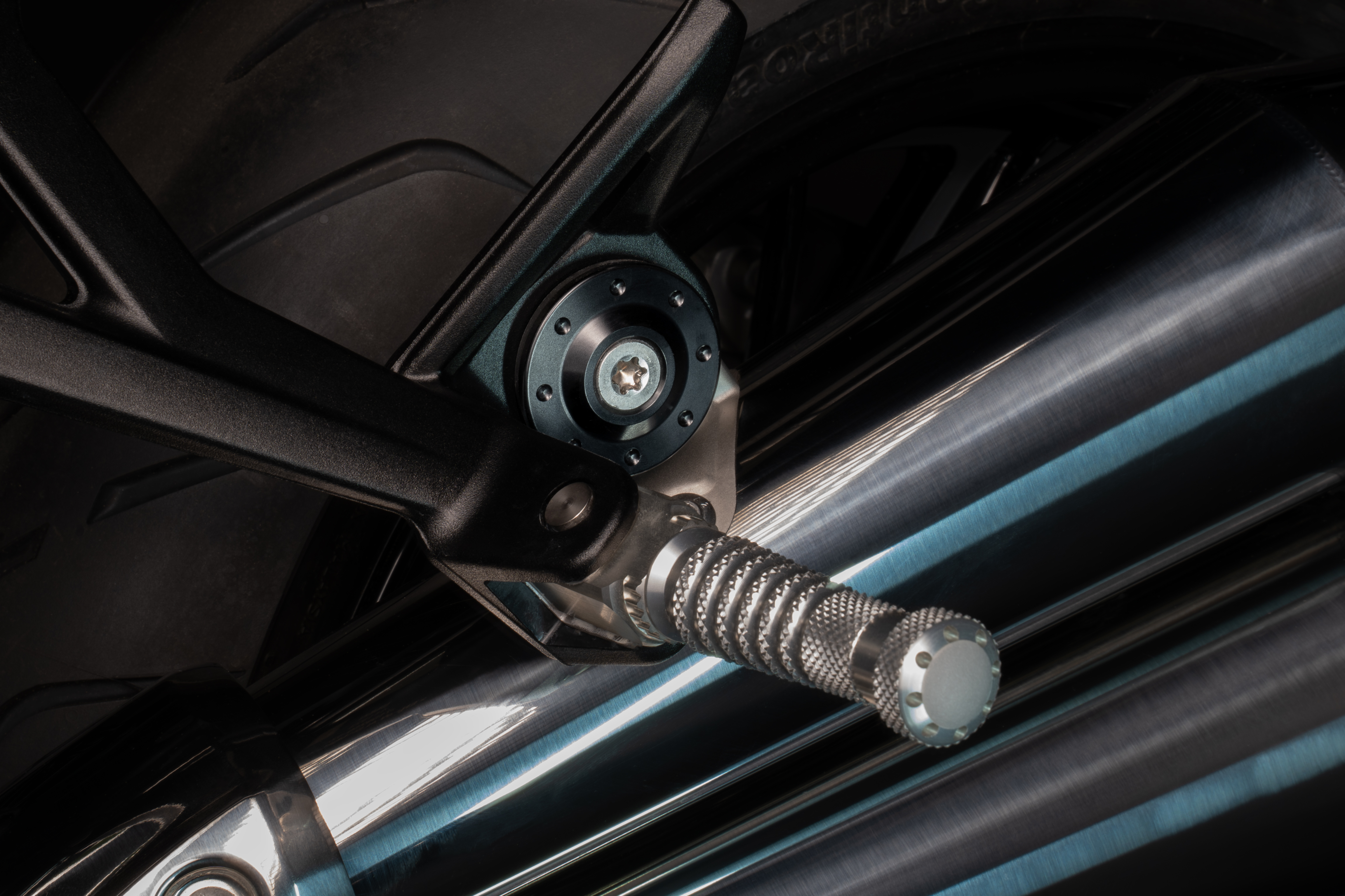Abdeckung Auspuffhalter Kit schwarz