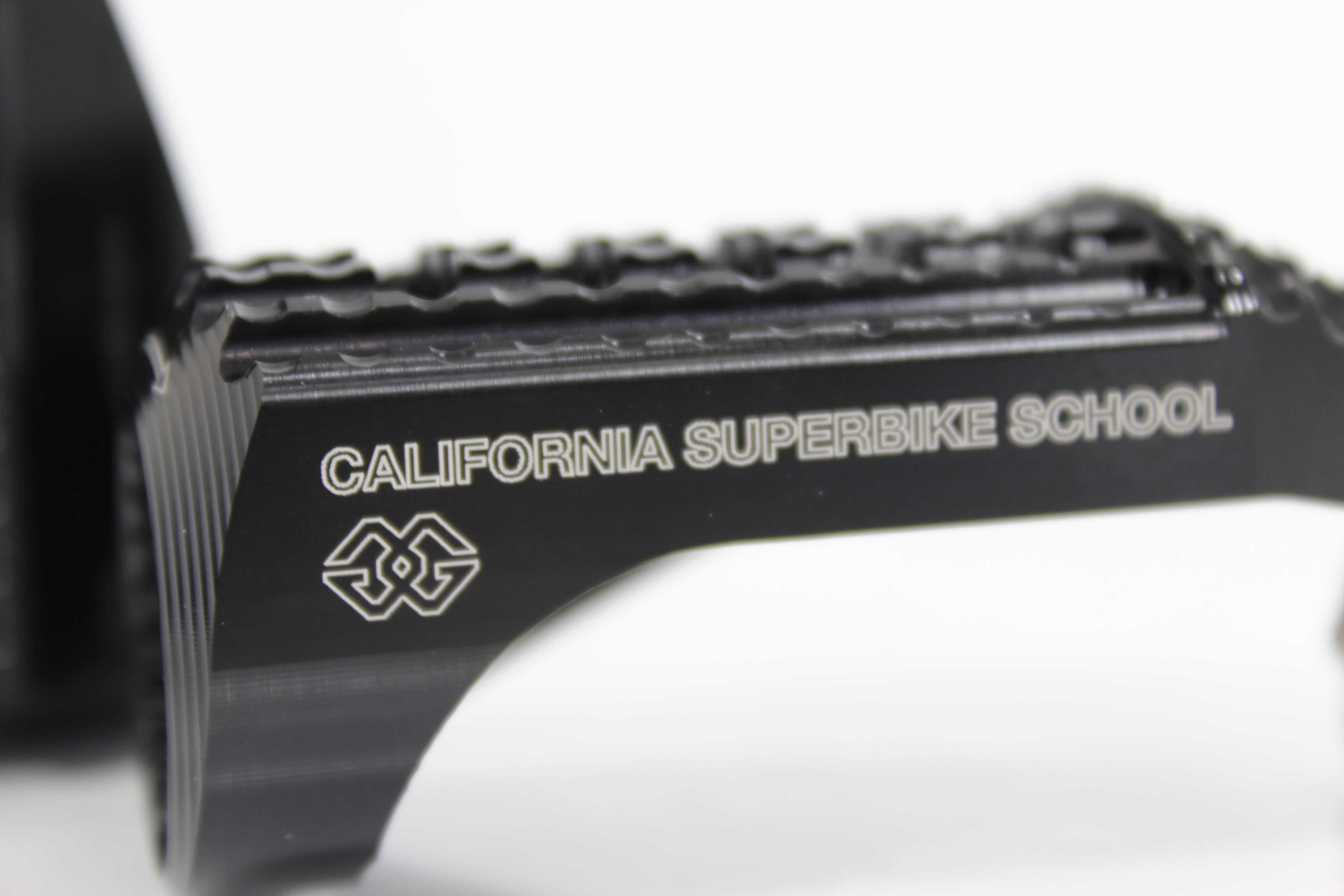 Austauschfußrasten California, Fahrer, schwarz