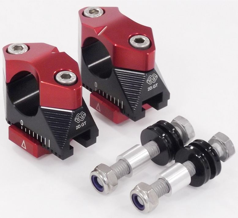 2DGT verstellbare Lenkerböcke mit ABK-04 schwarz