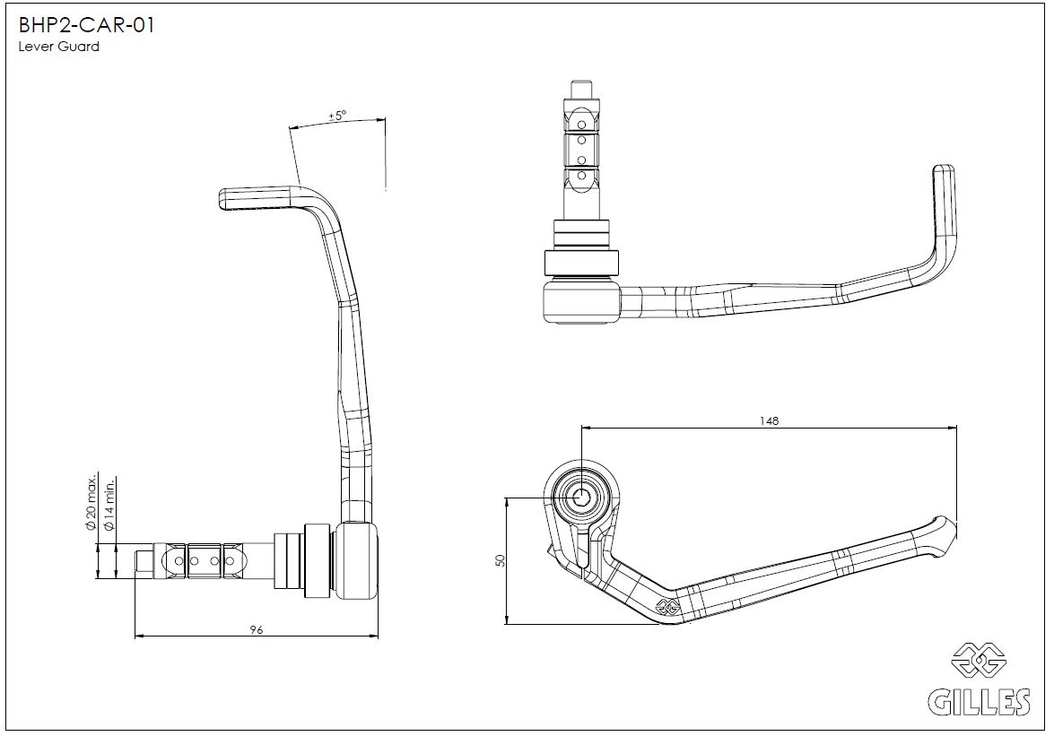 adjust-BHP Bremshebelprotektor Carbon