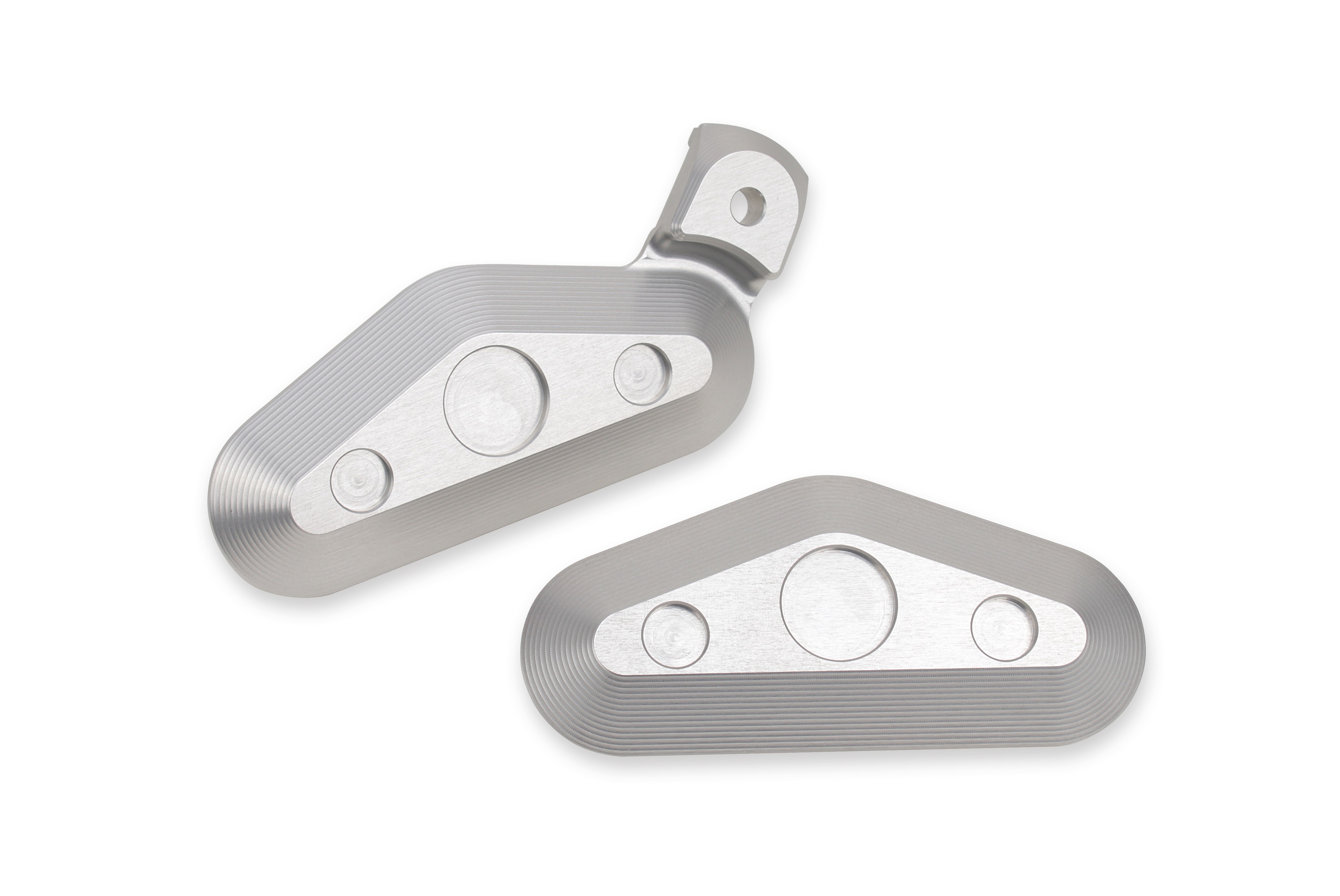 Soziusrastenabdeckung silber