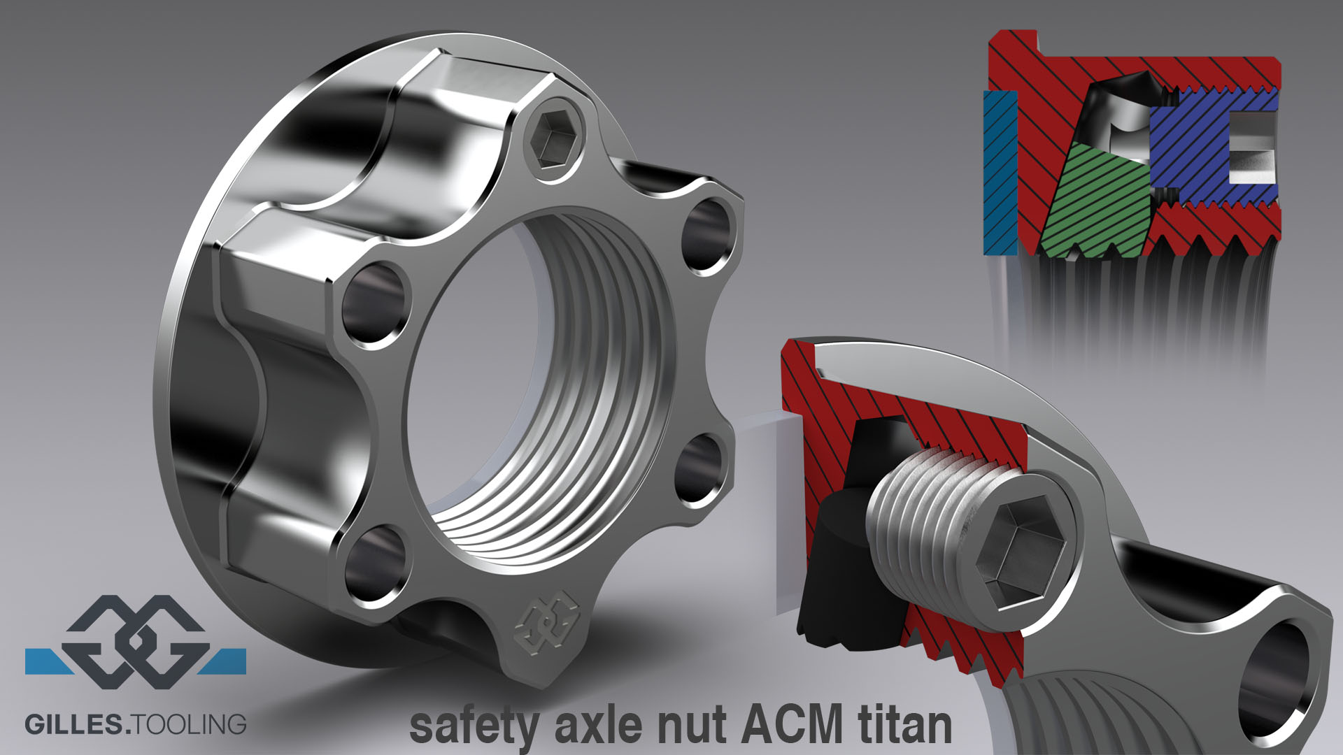 Sicherheitsmutter ACM titan M25X1,5 KIT